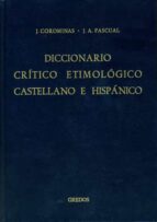 Portada del Libro A-ca: Diccionario Critico Etimologico Castellano E Hispanico