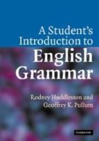 Portada del Libro A Student S Introduction To English Grammar