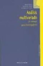 Portada del Libro Analisis Multivariado; Un Manual Para Investigadores