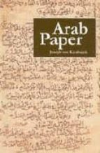 Portada del Libro Arab Paper