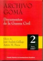 Portada del Libro Archivo Goma: Documentos De La Guerra Civil. 2: Enero 1937