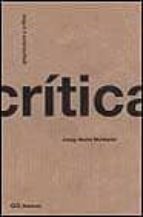 Portada del Libro Arquitectura Y Critica