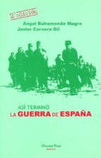 Portada del Libro Asi Termino La Guerra De España