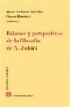 Portada del Libro Balance Y Perspectivas De La Filosfia De X. Zubiri