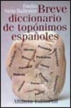 Portada del Libro Breve Diccionario De Toponimos Españoles