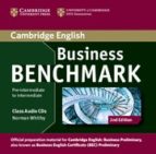 Portada del Libro Business Benchmark Pre-intermediate To Intermadiate . Business Preliminary Class Audio Cds