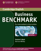 Portada del Libro Business Benchmark Pre-intermediate To Intermadiate . Business Preliminary Student’s Book