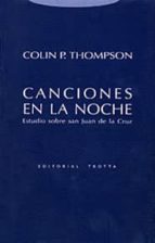 Portada del Libro Canciones En La Noche: Estudio Sobre San Juan De La Cruz