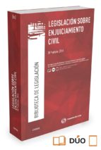 Portada del Libro Civitas: Legislacion Sobre Enjuiciamiento Civil