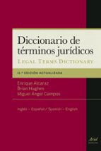 Portada del Libro Diccionario De Terminos Juridicos
