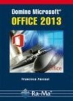Portada del Libro Domine Microsoft Office 2013