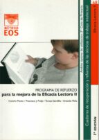 Portada del Libro Eficacia Lectora Ii: Programa De Refuerzo Para La Mejora De La Ef Icacia Lectora