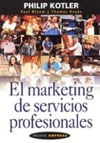 Portada del Libro El Marketing De Servicios Profesionales