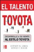 Portada del Libro El Talento Toyota