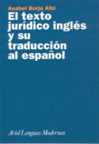 El Texto Juridico Ingles Y Su Traduccion Al Español