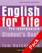 Portada del Libro English For Life Pre-intermediate: Student S Book With Multirom P Ack