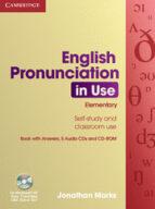Portada del Libro English Pronunciation In Use : Elementary Book With Answers, 5 Au Dio Cds And Cd-rom
