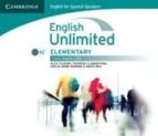 Portada del Libro English Unlimited For Spanish Speakers Elementary. Class Audio Cd