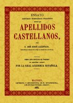 Portada del Libro Ensayo Historico Etimologico Filologico Sobre Los Apellidos Caste Llanos
