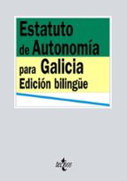 Portada del Libro Estatuto De Autonomia Para Galicia