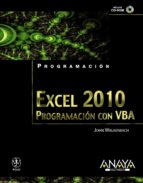 Portada del Libro Excel 2010: Programacion Con Vba
