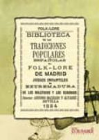 Portada del Libro Folklore De Madrid