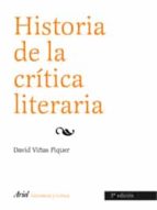 Portada del Libro Historia De La Critica Literaria