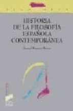 Portada del Libro Historia De La Filosofía Española Contemporanea