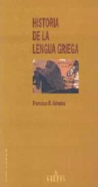 Portada del Libro Historia De La Lengua Griega