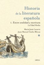 Portada del Libro Historia De La Literatura Española 1