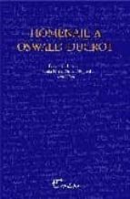 Portada del Libro Homenaje A Oswald Ducrot