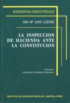 Portada del Libro Inspeccion De Hacienda Ante La Constitucion, La