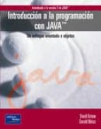 Portada del Libro Introduccion A La Programacion Con Java