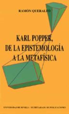 Portada del Libro Karl Popper De La Epistemologia A La Metafisica