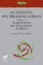 La Filosofia Del Idealismo Aleman : La Hegemonia Del Pen Samiento De Hegel