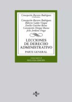 Portada del Libro Lecciones De Derecho Administrativo: Parte General