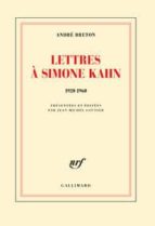 Portada del Libro Lettres A Simone Kahn