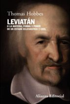 Portada del Libro Leviatan O La Materia, Forma Y Poder De Unn Estado Eclesiastico Y Civil