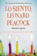 Portada del Libro Lo Siento, Leonard Peacok