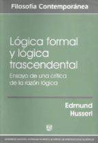 Portada del Libro Logica Formal Y Logica Trascendental