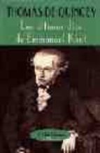 Portada del Libro Los Ultimos Dias De Emmanuel Kant