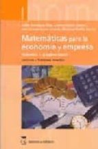 Portada del Libro Matematicas Para La Economia Y Empresa : Algebra Lineal. Ejercicios Y Problemas Resueltos