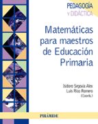 Portada del Libro Matematicas Para Maestros De Educacion Primaria