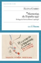 Portada del Libro Memorias De España 1937