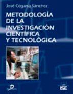 Portada del Libro Metodologia De La Investigacion Cientifica Y Tecnologica