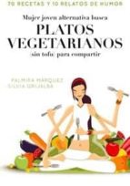 Mujer Alternativa Joven Busca Platos Vegetarianos Para Compartir