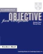 Portada del Libro Objective: First Certificate: Teacher S Book