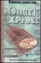 Portada del Libro Primeros Pasos Con Quark Xpress
