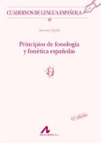Portada del Libro Principios De Fonologia Y Fonetica Españolas