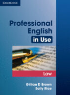 Portada del Libro Professional English In Use: Law